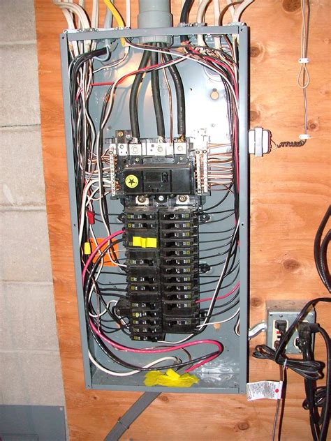 electrical panel box and breakers|single breaker box with outlet.